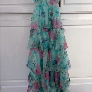 Floral Tiered Kids Dress